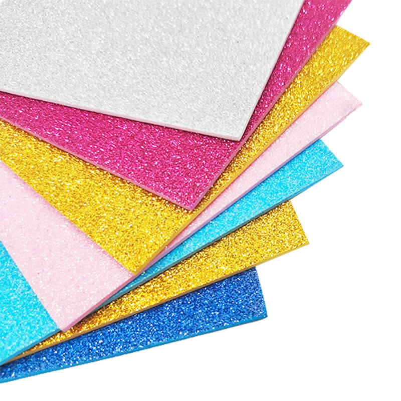 sticky glitter foam